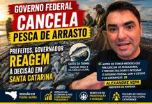 Governador Jorginho Mello e prefeito Alexandre Xepa reagem a suspensão da pesca de arrasto da tainha em Santa Catarina